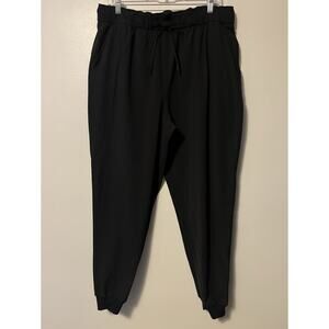 Lululemon Keep Moving Jogger Women’s Size 14 Black Luxtreme Pull On High Rise